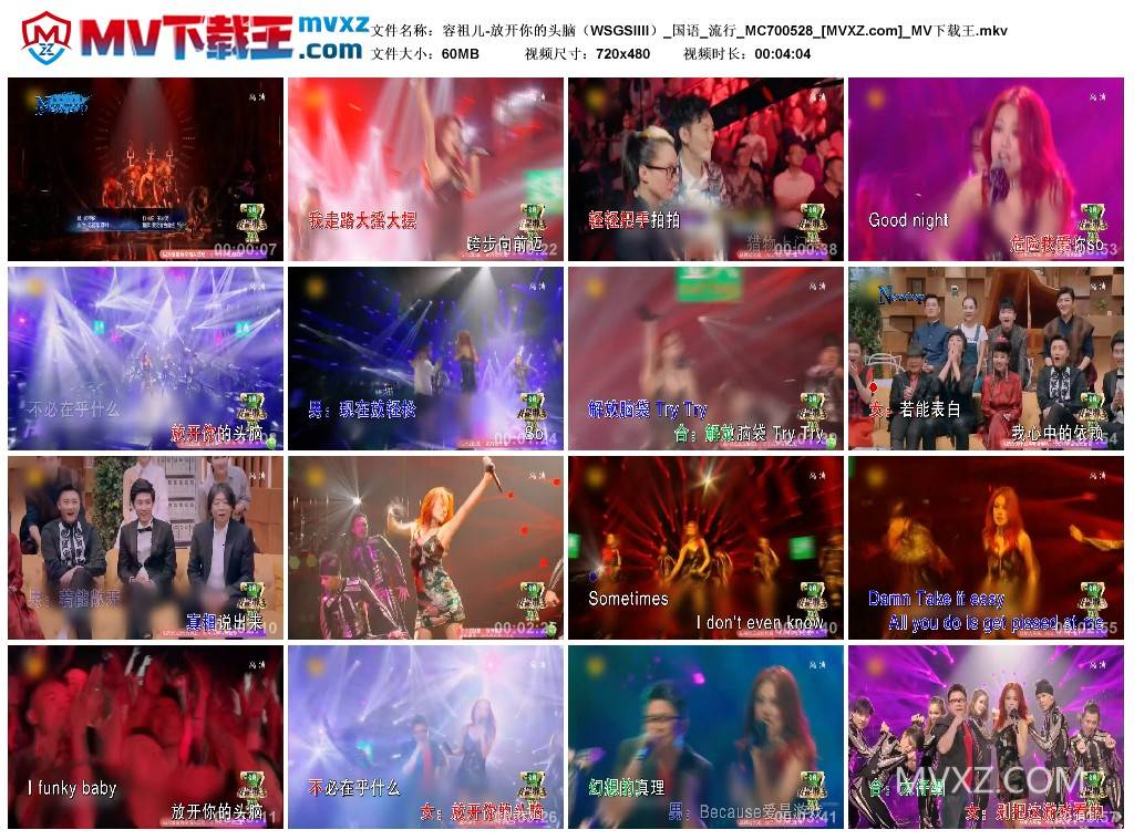 容祖儿-放开你的头脑（WSGSIIII）_国语_流行_MC700528